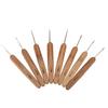 20Pcs Lot Crochet Hooks Needles Bamboo Handle Weave Sewing Tools Set Kit