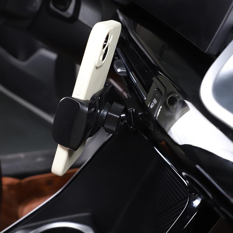 For BMW X1 IX1 U11 -2025 ABS Black Car Central Control Mobile Phone Holder GPS Navigation Bracket Interior Car Accessories