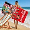 Asciugamano da Spiaggia con Logo SAFC, Asciugamano Grande Morbido ad Asciugatura Rapida per Spiaggia Campeggio Nuoto
