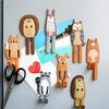 Refrigerator Magnet Cute Animal Shape Silicone Decorative Fridge Sticker Hanger Hook for Home