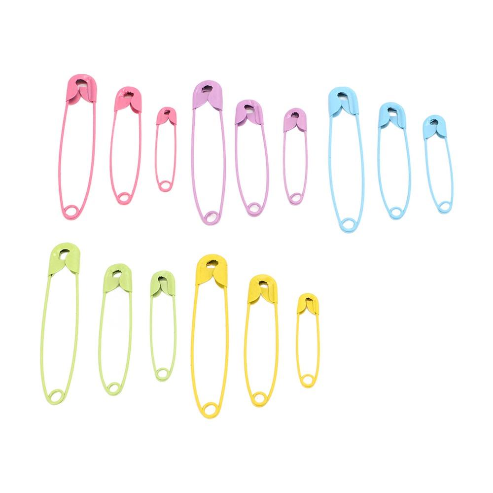 325Pcs 5 Different Colors 4 Sizes Assorted Safety Pins  Daily Clothing, Scarf and Brooch Matching
