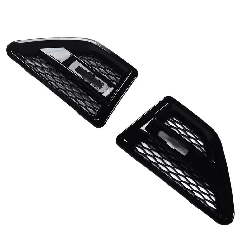 Black Side Fender Spoiler Outflow Mesh Vent For Land Rover Freelander 2 LR2 2008-2015 Racing Door Side Grille LR001660 LR001658
