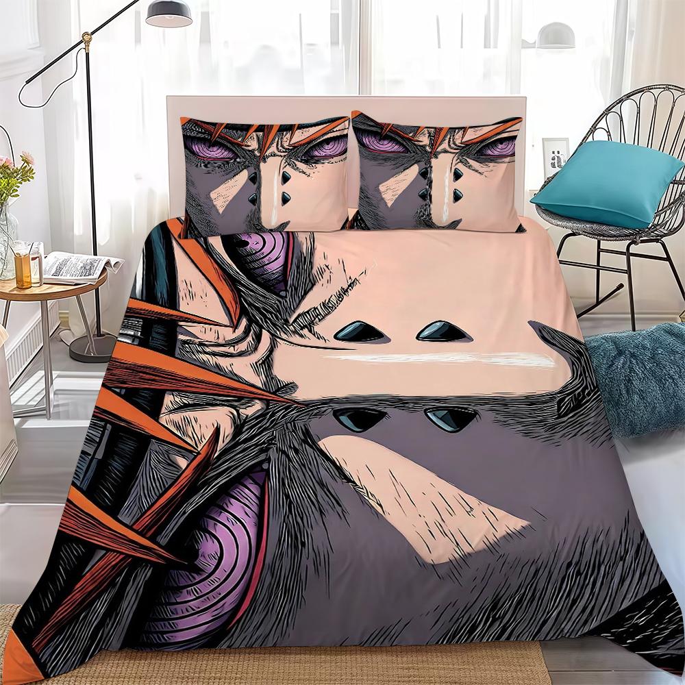 Anime P-Pain Duvet Cover Set Home Style Bedding Soft Laundry Cotton Bed 3 Piece Set Student Dormitory Gift