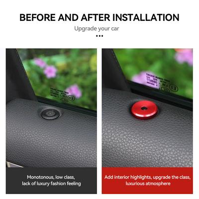 4 Pezzi Lega di Alluminio 4 Pezzi Copertura Decorativa per Perni di Blocco Porta Auto Adesivo per Porsche Panamera Cayenne Macan Accessori