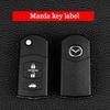 Vervanging Embleem Auto Sleutel en Sticker voor Auto Afstandsbediening Sleutel - Accessoires Geschikt voor Mazda Modellen (Mazda 2 3 6 CX - 5 CX3)