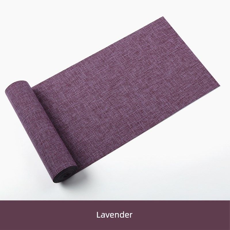 

Burlap Texture Table Runner New Chinese Zen Home Fabric Waterproof Tea Mat Minimalist Modern Tea Table Dry Pour Tea Flag Tea Table Cloth Linen Table Flag [Lilac]] 120*20cm