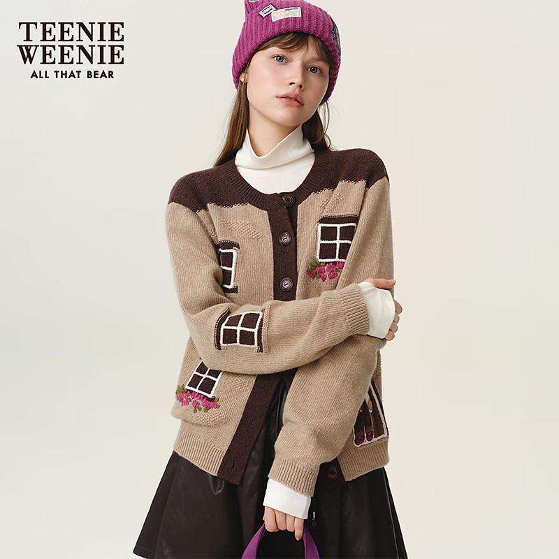Teenie Weenie Women's Embroidered Knit Cardigan