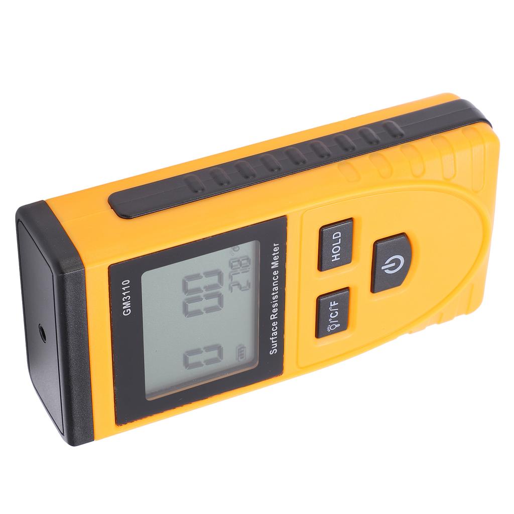 GM3110 Surface Resistance Meter High Accuracy Digital Display AntiStatic HighDefinition Backlight Resistance Tester