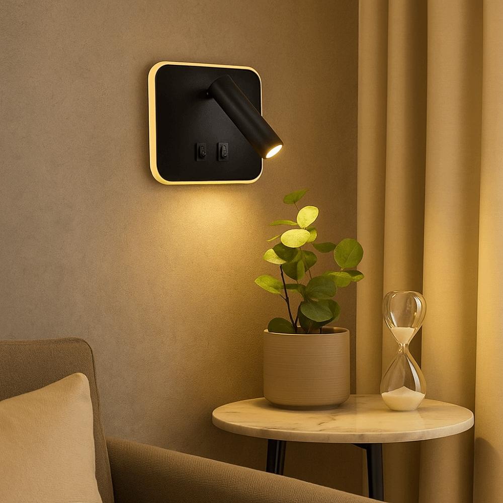 Dual Switch Reading Wall Lamp 350 Degree Rotating Rotating Light LED Wall Light  Bedhead Area
