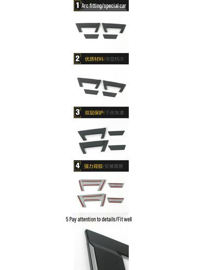 22 e:NS1 Rear Handle and Door Cup Decorative Stickers - Car Accessories