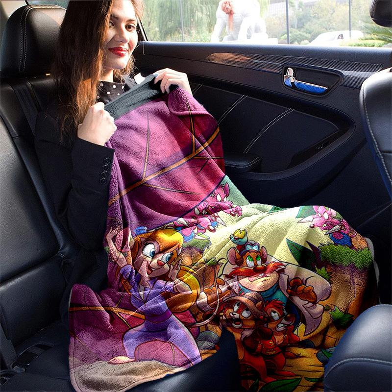 1pc, "Jungle Book Adventure: Pinky and Perky's Home Decor Blanket, Perfect for Couch, Bed, Travel, Camping, Car, Beach, Office Nap, Gift Idea"X075