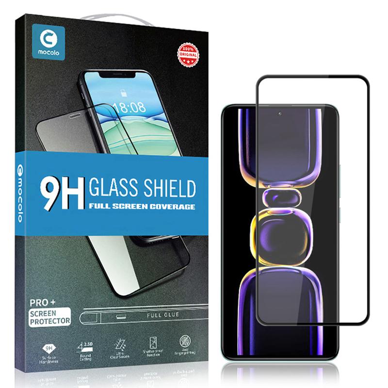 MOCOLO For Xiaomi Poco F5 Pro 5G/Redmi K60 Pro 5G/K60 5G Silk Printing Tempered Glass Film Secondary Hardening Full Glue Screen Protector