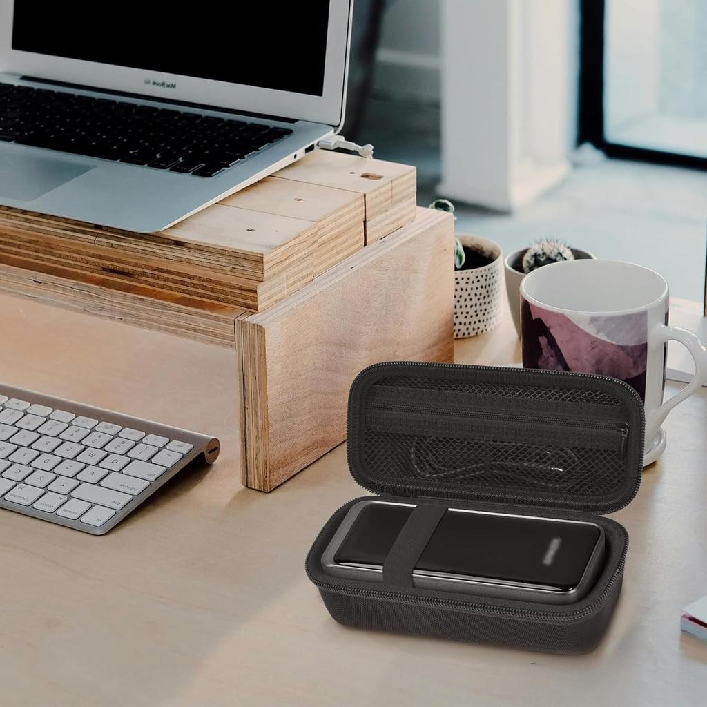 Protective Storage Case for Anker Prime 737 Power Bank, Portable Charger Protective Storage Bag for USB Cable Accessories Box