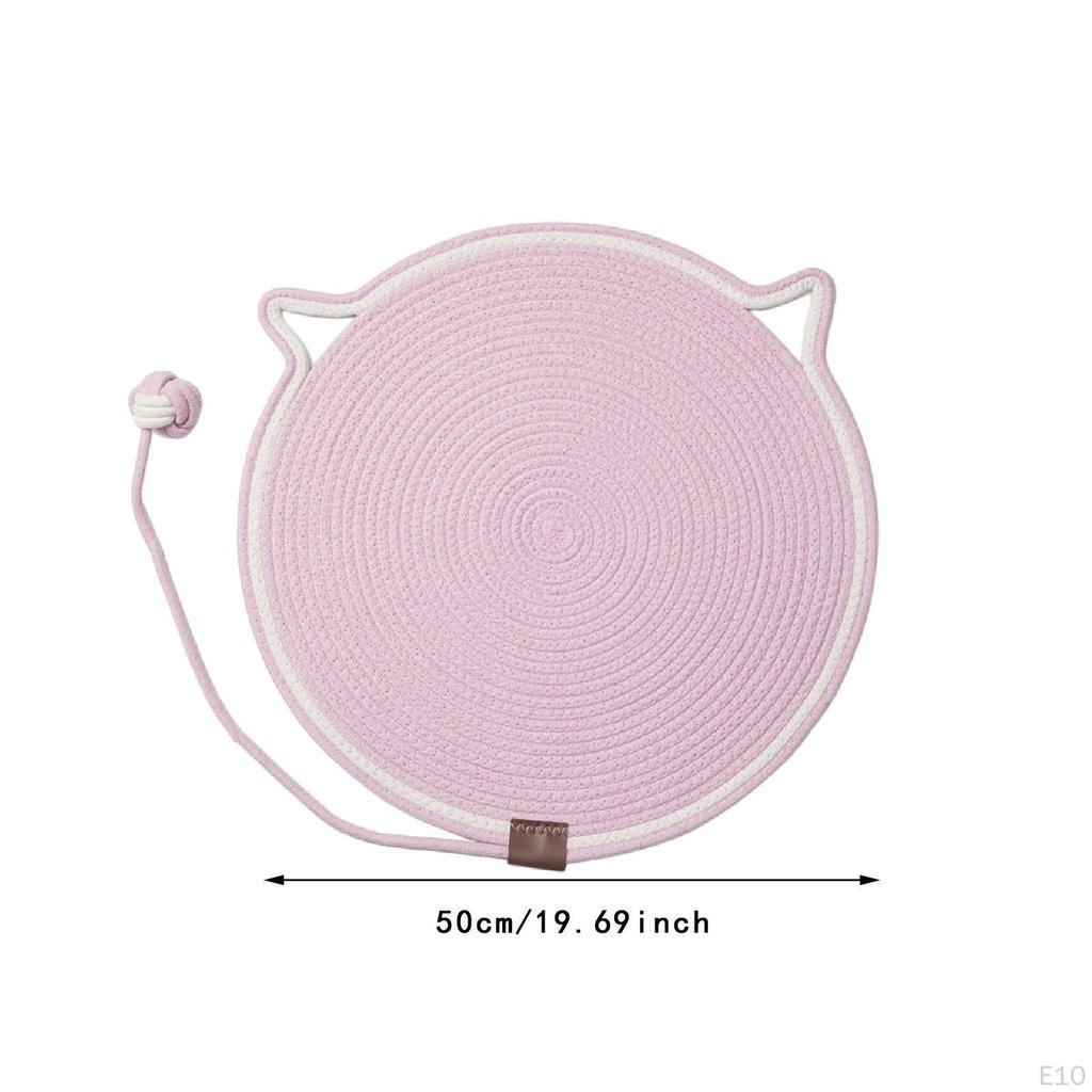 Cat Scratch Mat with Toy Ball for Indoor Play And Claw Care