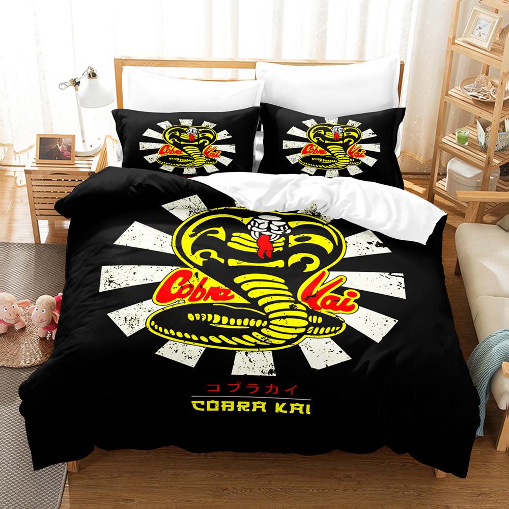 Digital Printing Three-Piece Cartoon Heavy Duty Truck Three-Piece Bedding