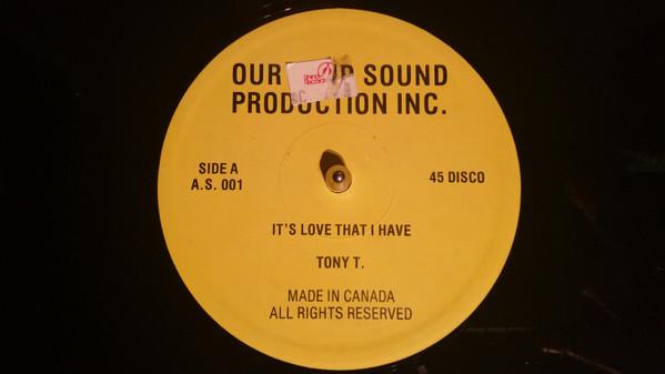 

12inch Record TONY TUFF Its Love That I Have AS001 Our Land Sound Canada Reggae Ska Dub Used