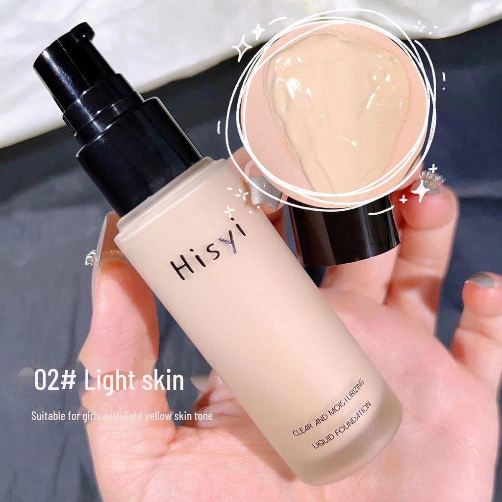 HISYI Clear & Moist Liquid Foundation: Lett, naturlig, vanntett, lysende, langvarig, isolerende Pre-Makeup BB Cream.