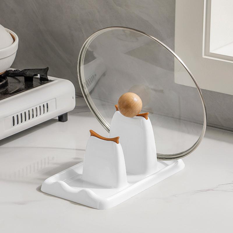 1 Kitchen Spatula Holder, Pot Lid Holder, Countertop Shovel, Spoon Holder, Soup Spoon Mat, Chopstick Holder, Soup Spoon