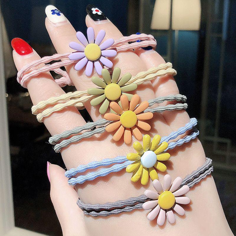 Korean Daisy Hair Scrunchie & Bracelet Dual-Use Accessory