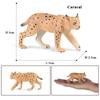 Oenux Simulation Wild Animals Bengalcat Tiger Cat Lynx Caracal Leopard Action Figure Figurines Model Education Miniature Kid Toy