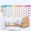 Colorful Large Size Calendar 42x100cm 12 Month Calendar Durable Monthly Planner Calendar  Home Use