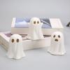 Halloween Ghost LED Light Up Halloween Decor Creative Glowing Ghost Ornament Illuminated Halloween Gift Desktop Home Decoration