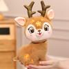 Kawaii Christmas Elk Plush Toys Deer Stuffed Soft Animals Cartoon Toys For Kids Baby Xmas Gift Party Decor Pillow Back to School