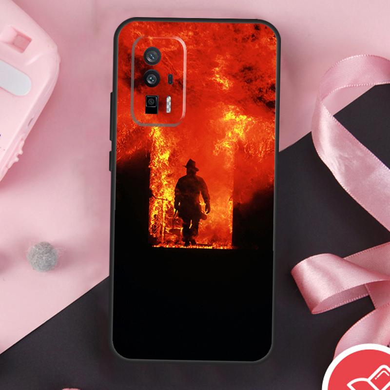 Firefighter Fire Fireman Case For Xiaomi 14 Ultra Mi 15 13 11T 12T 13T 14T Pro POCO X7 Pro X3 X5 X6 F5 F6 F7 Cover