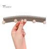 Women Hairband Flower Faux Pearl Button Butterflies Decor Hair Hoop Visible Metal Mesh Headband Elastic Hair Accessory