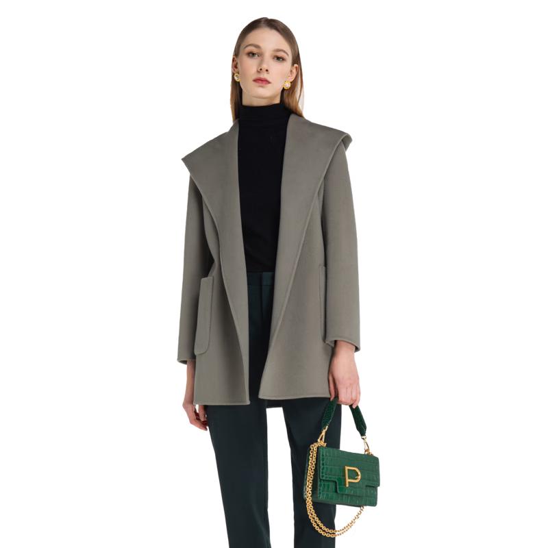 

PORTS Женское осеннее короткое пальто из смесовой шерсти XS