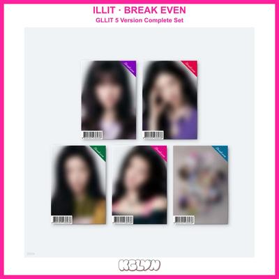PRE-ORDER ILLIT BREAK EVEN GLLIT 5 Version Complete Set