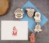 IBA Indianbeautifulart Textile Printing Block Winter Theme Hand Carved Wooden Stamp Wood Block Printing Textile
