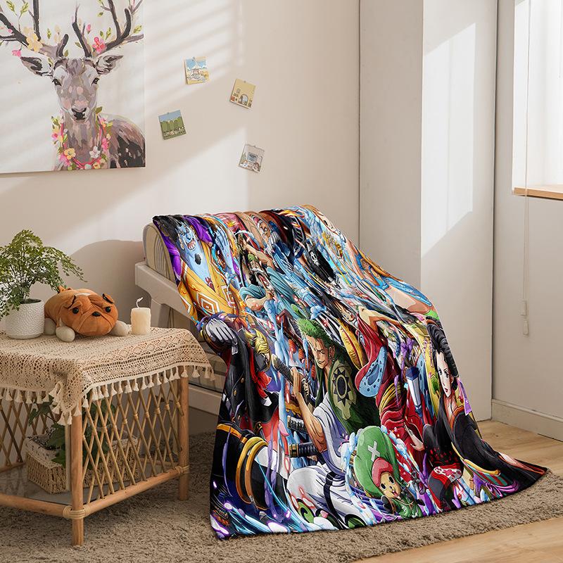 Flannel Fleece Blanket 3D Printed Sofa Blanket Thickened Blanket