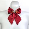 Crystal Bow Collar Flower Cloth School Uniform Collar Fashion Neck Wear Ties  School