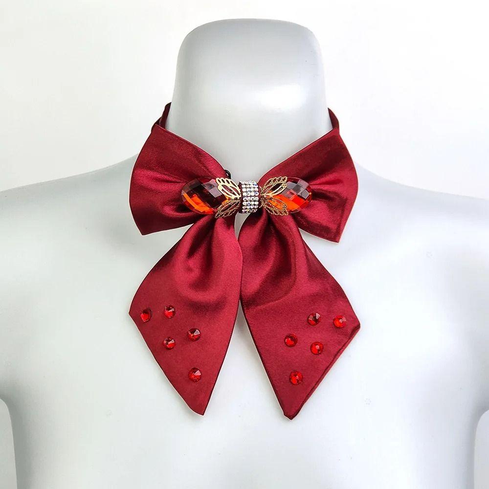 Crystal Bow Collar Flower Cloth School Uniform Collar Fashion Neck Wear Ties School