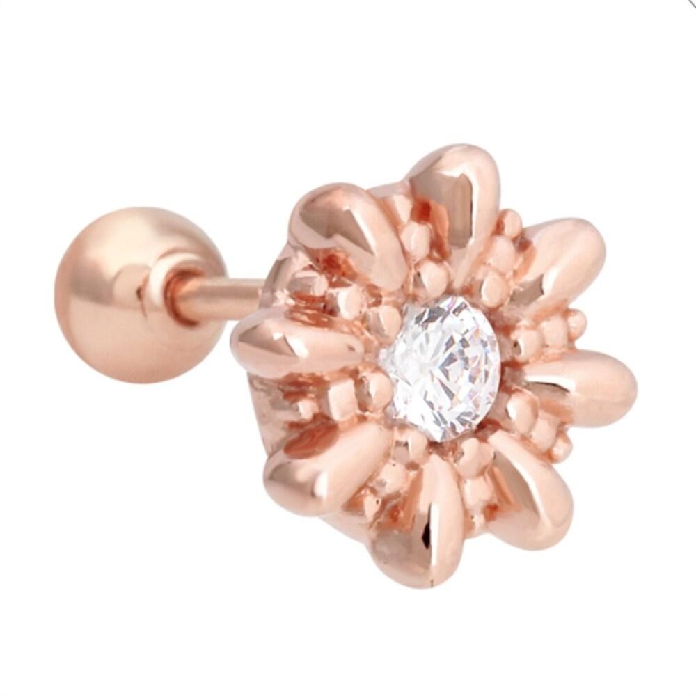 Marigold 14K Gold Needle Rose Gold Cubic Piercing (8539523)