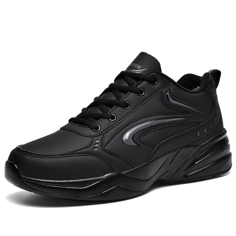 Large Size Sports Shoes Men's Outdoor Leisure Travel Shoes Autumn and Winter New Trendy Shoes Youth Running Shoes Fleece Thicker