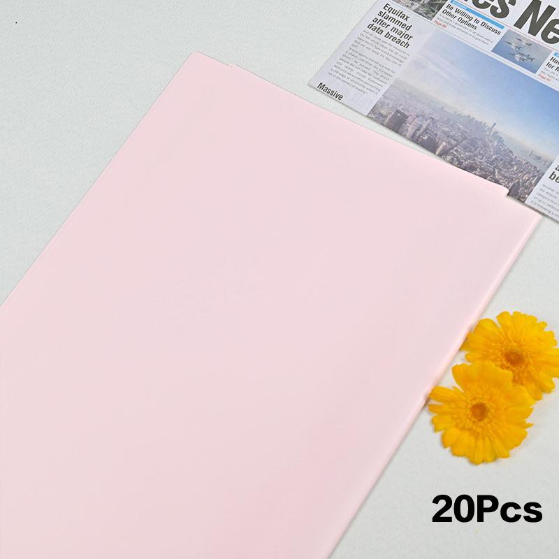 20 Pcs Two-Sided Colored Flower Wrappers Waterproof Bouquet Packaging 58cm DIY Gift Wrapping Paper Flower Decoration