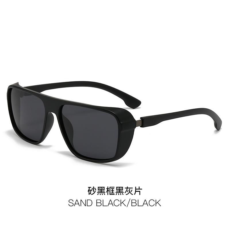 

Punk Style Polarized Sunglasses Amazon Hot-Selling Retro Square Sunglasses Outdoor Fishing Glasses 58-18-138