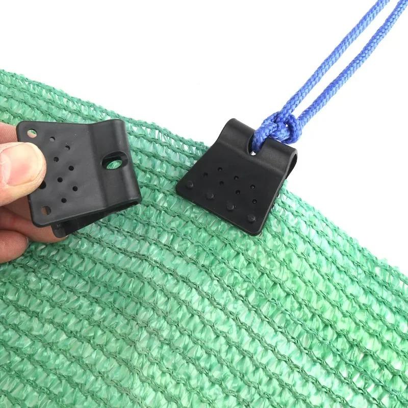 50/30/10Pcs Black Butterfly Type Sunshade Net Clips Windproof Net Hook Agriculture Shadow Film Fix Clamp Outdoor Tent Hang Tongs