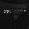 Unused ZARA French Sleeve Front Zip Mini Dress XS Black Women Used