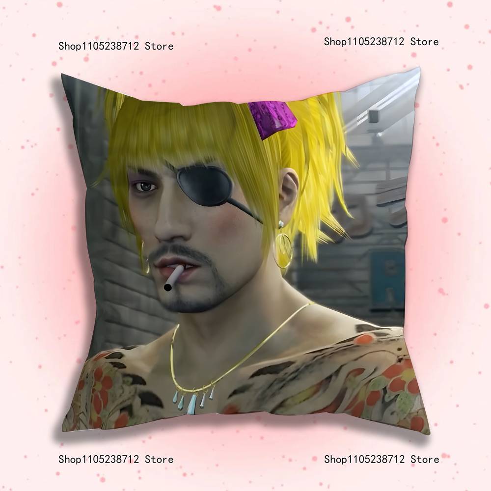Love G-Goro Majima Y-Yakuza Pillow Case Cute Cartoon Anime Peripheralsbedroom Sofa Decorative Cushion Cover Soft Cushion Cover