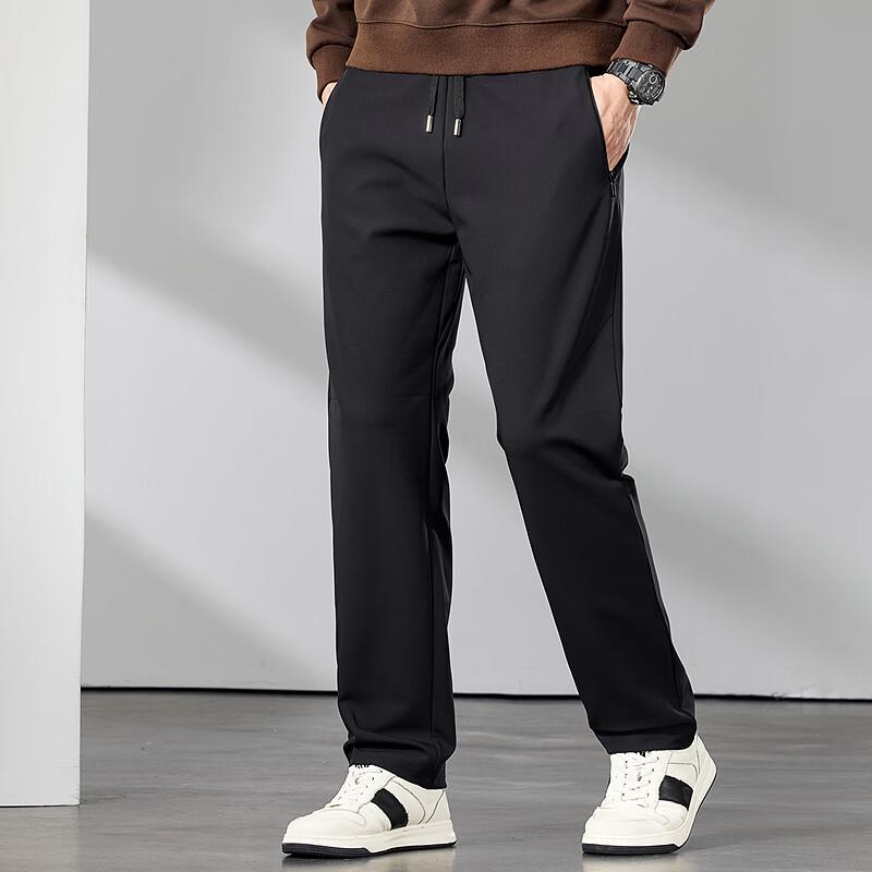 FAPAI Men's Easy Care Straight Leg Casual Pants