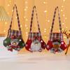 Checkered Christmas Handbag Non-fading Gifts Candy Bag Creative Christmas Crossbody Bag  New Years