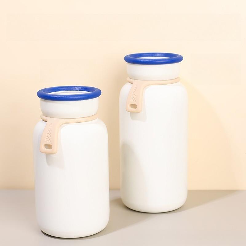 300/400ml Japanese-Style Thermos Hot Water Bottle Stainless Steel Milk Tumbler Vacuum Flask Double Wall Coffee Travel Cup