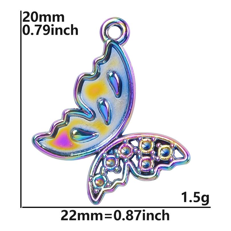 10pcs/Lot Multistyle Animal Pendants Rainbow Charms For Jewelry Making Supplies Eagle Bat Elephant Charm Frog Duck Shark Pendant