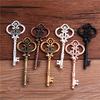 5Pcs/Lot Alloy Lovely Large Crown Key Charms Vintage Jewelry Keys Charms 32*84mm