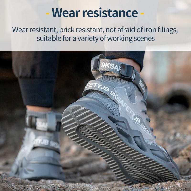 36 -50 Work Boots Indestructible Safety Shoes Men Steel Toe Shoes Puncture -Proof Sneakers Male Footwear Shoes Adult Work Shoes