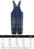 Mouhoukyo Denim Loose Cropped Sizes Women's Overalls, Wide-Leg Pants, Jeans, Fit, Printed, Length, Casual, Flattering, M-2XL, Spring/Autumn (Color