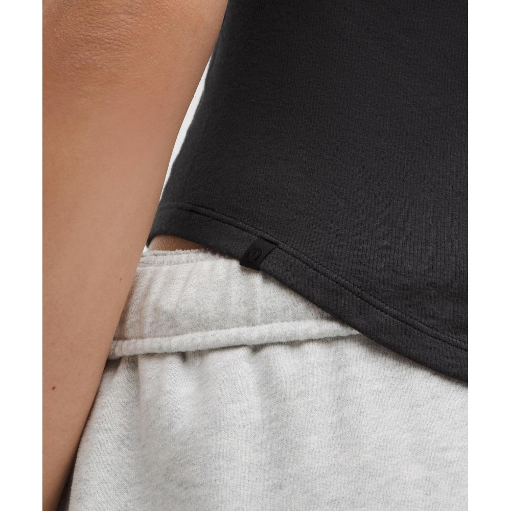 Lululemon Hold Tight Crewneck Tank Top  Waist Length Black
